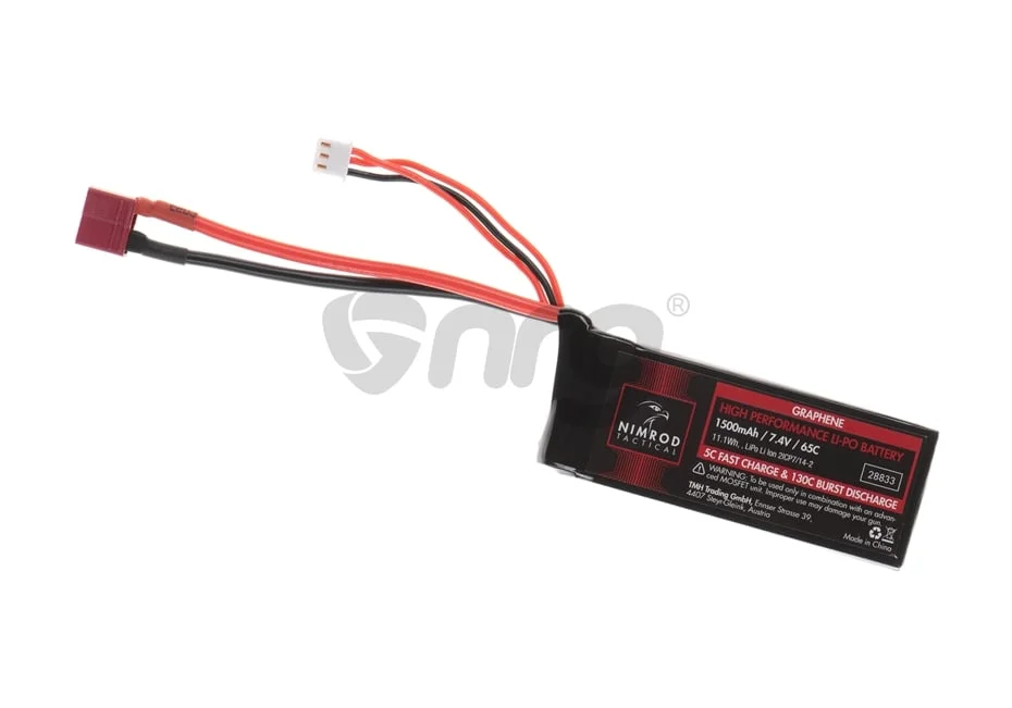 Nimrod acumulator LiPo 7.4V 1500mAh compact Deans