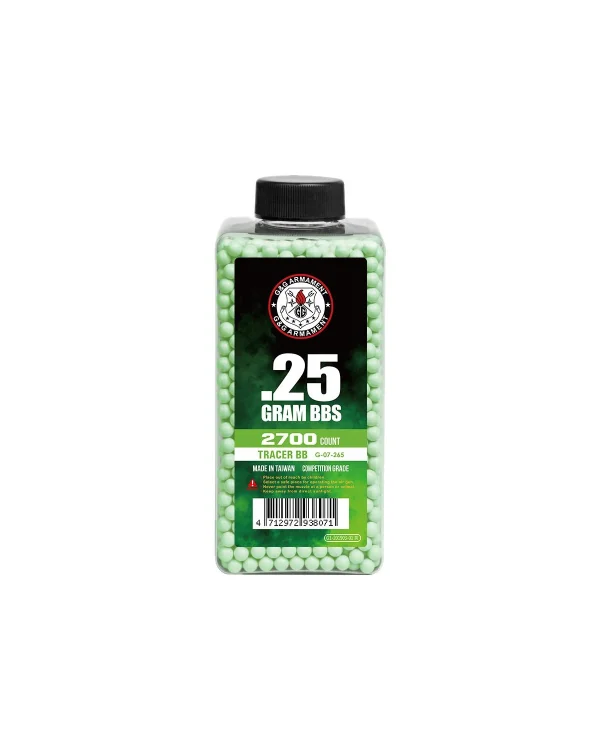 Bile G&G 0.25g 2700 buc Fosforescente Verde
